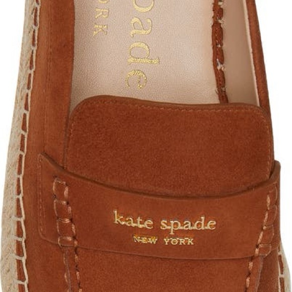 Kate Spade Brown Espadrille Mules WORN ONCE - Picture 4 of 7